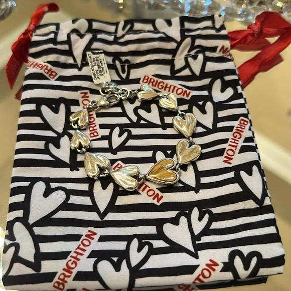 NEW!! Brighton bracelet. Cascade Hearts. Adjustable band. Tags attached. 💖💖 - Picture 3 of 5